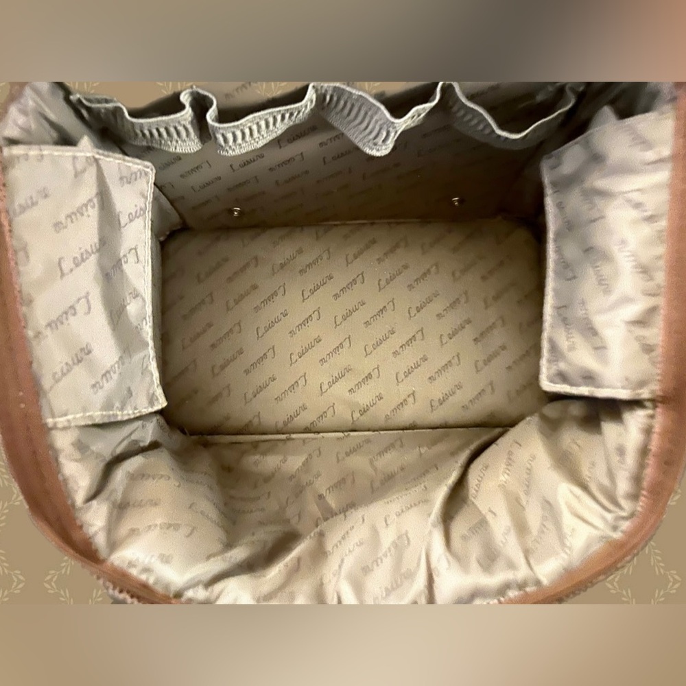 Leisure Luggage Vintage 1980’s Tapestry Travel Vanity Case with lock & keys NWOT - Picture 10 of 15